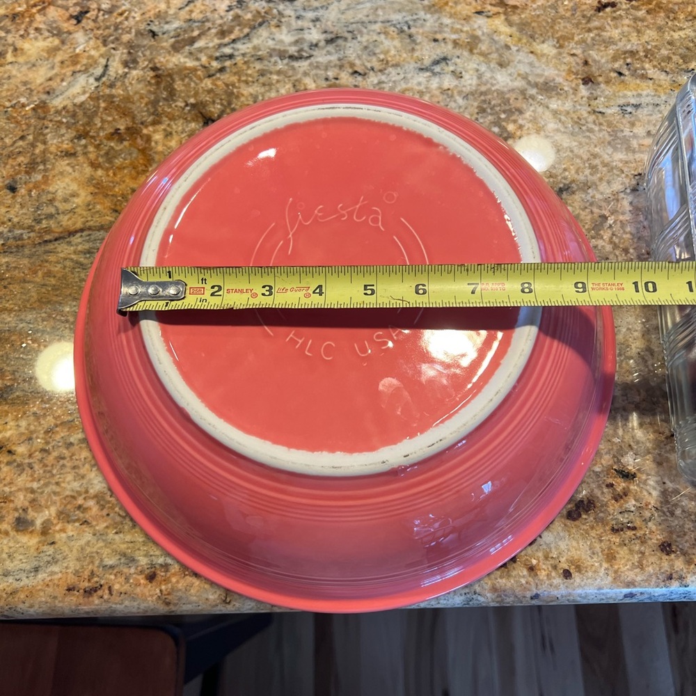Fiestaware perfect condition pasta bowl Flamingo